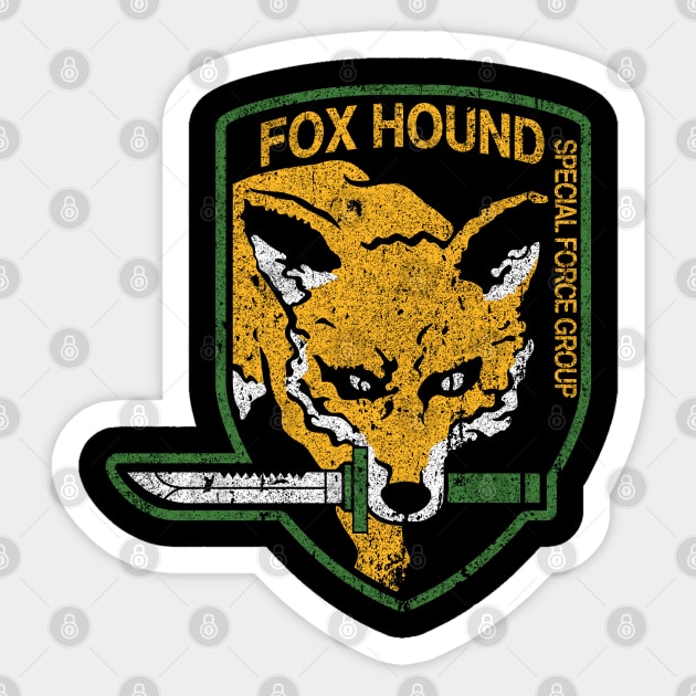 Foxhound Sticker by huckblade
